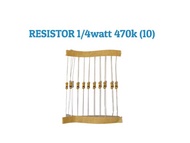 RESISTOR 1/4watt 470K OHM (10)