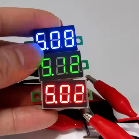 Portable DC4.5V-30V Digital Voltmeter Panel 0.36inch Panel Mount LED Voltage Tester LED Display Volt