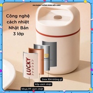 Lucky Porridge Incubator, Rice Container, THERMAL SOUP FREE SPOON, 304 Stainless Steel Inner Tube, D