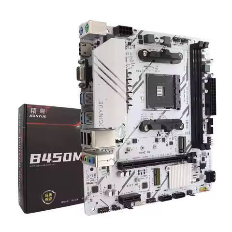 JGINYUE B450M PLUS ARGB Motherboard AM4 Supports Ryzen 2000-5000 CPU EXPO PC desktop DDR4 M.2 NVME