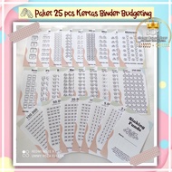 25 Lembar Kertas Binder Tabungan Saving Challenge A6 - 6Ring