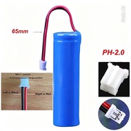 ICR 18650 2200mAh 3.7V Li-ion Battery with Protection Board Wire Plug