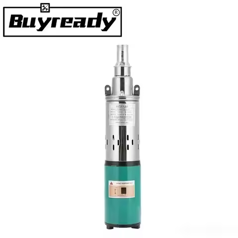 9m Wire Lift=30m-45m 20L/min 12V 24V Solar Pump Deep Well Water Pump Screw Submersible Pump Irrigati