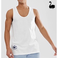 PUTIH (6pc) Swan Singlet | Men's Undershirt | White Swan Men's Singlet | Singlet T-Shirt - Vantela O