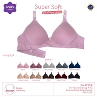 Sorex 17238 Medium Cup Bra Size 34 Super Soft Thin Foam No Wire Size 34A