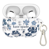 Kate Spade AirPods Pro 3 Kate Spade Protective - Flowerbed Blue w/ Silver Ring Clip