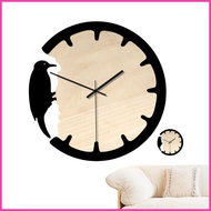 Bird Clocks Wall Clocks Big Silent Wall Clocks With Woodpecker Design Clocks For Living Room Decor L