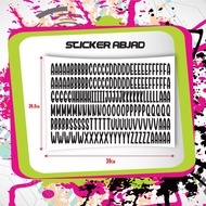 STICKER ABJAD 4cm x 1cm