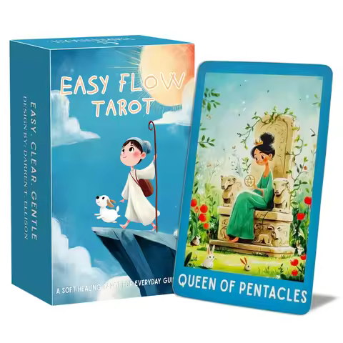 78 Tarot Cards Set, Easy Flow Tarot, Modern Illustrations Design, with Guidebook, Tarot Cards for Be