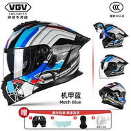 หมวกกันน็อค VGV สำหรับผู้ชาย ฤดูหนาว สองกระจก ปิดใบหน้า หมวกกันน็อคมอเตอร์ไซค์ หมวกกันน็อคแบบครอบหัว