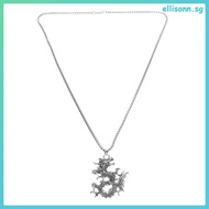 📦 Dragon Necklace Chinese Style Dragon Charm Pendant Necklace for Men Women