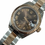 ROLEX DATEJUST 28 女錶 不鏽鋼×玫瑰金 自動上鍊 巧克力面盤 羅馬數字