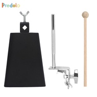 [Predolo] Adjustable Cowbell Stand with Clamp Iron Percussion Bell for Drum Set Musical Instrument w