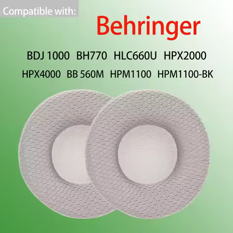 BDJ1000 BH770 Earpads for Behringer HLC660U HPX2000 HPX4000 Headphones BB 560M HPM1100-BK Ear Cushio