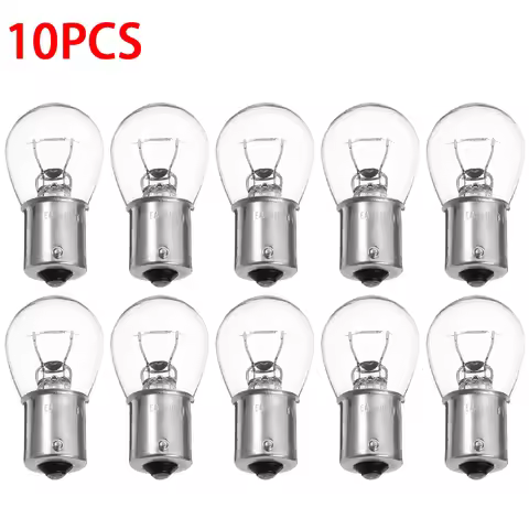 1/10Pcs Car Turn Signal Light S25 1156 1141 BA15S Car Double Filament Halogen Bulb DC12V Reversing L