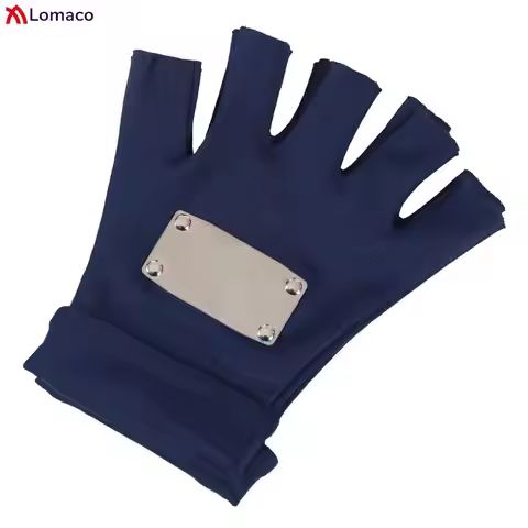 1 Pair Hatake Kakashi Cosplay Gloves Cosplay Accessories Kakashi Half-finger Long Glove Anime Around