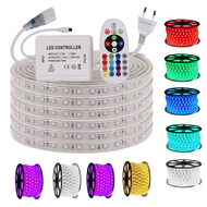 RGB LED Strip Light 220V Waterproof Cove Light Led Strip with Bluetooth App Control Backlight Light 