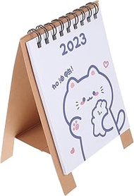 Ciieeo 2023 Desk Calendar Planning Calendar Schedule Calendar Small 2023 Calendar Small Desk Calendar 2022-2023 Stand up Calendar Desk Calendar 2023 Cute Iron White Table Office