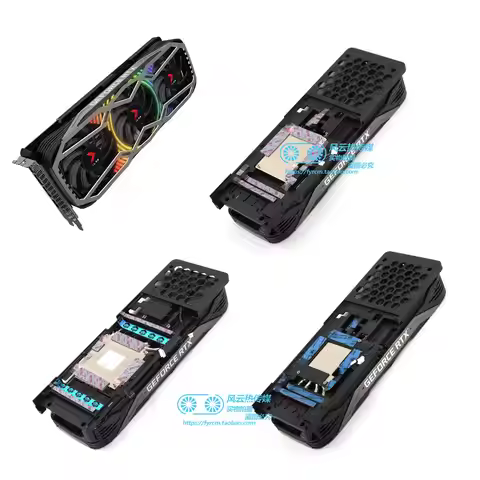 Custom PNY RTX 30 Series (3070 3070Ti 3080 3080Ti 3090) XLR8 / Rebel Edition Cooling Assembly – New 