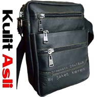 Men's Genuine Leather Sling Bag Genuine Leather Men's Bag Genuine Leather Men's Bag Genuine Leather 