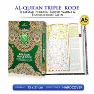 Alquran Kecil Al Quran Triple Kode Ukuran A5 / Terjemah Transliterasi Tajwid Warna