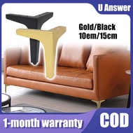 10/15cm Furniture Upholstery Solid Steel Sofa Leg Furniture Leg Cabinet Leg DIY- FREE SCREW