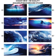 STICKER AKUARIUM HD BACKGROUND WALLPAPER