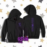 jaket anak - hoodie zipper brahman gang tokyo revengers - article 348 - hitam ungu l