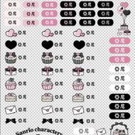 Pink and Blue × Sanrio 三麗鷗聯名立體水晶貼紙 酷洛米