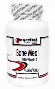 [USA]_Bone Meal With Vitamin D 900mg/400IU 100 Capsules ~ Renevitol
