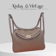 Hermes Lindy 26大象灰銀扣