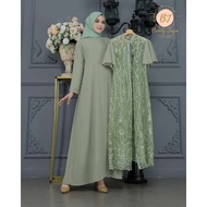 DRESS MAXMARRA LESTY BJ - Gamis Outher Lepas Pasang - Gamis Pesta