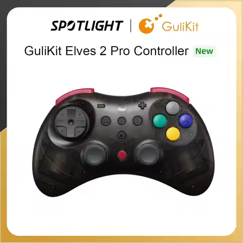 GuliKit Elves 2 Pro Wireless Gaming Controller for Switch 2 Windows Hall Joysticks with 1000Hz Gamep