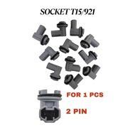 Socket T15/921 Car  Socket Connector 2 PIN For 1pcs