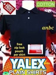 Yalex Plain Black Polo Shirt with Collar