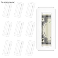 hanpromanwj 10/30/60pcs Money Card Holder With Sticker Plastic Dome Lip Balm Waterproof Clear Cash Box DIY Gift For Graduation Christmas Nice