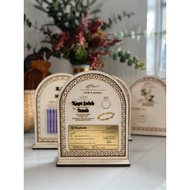 Custom 3D Plywood Mockup Cheque Mirror Gold Hantaran & Mas Kahwin