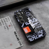 HP REALME C75 glass Softcase - Casing Latest Realme C75hp [M351]] Realme Casing - Cool Aesthetic Mot