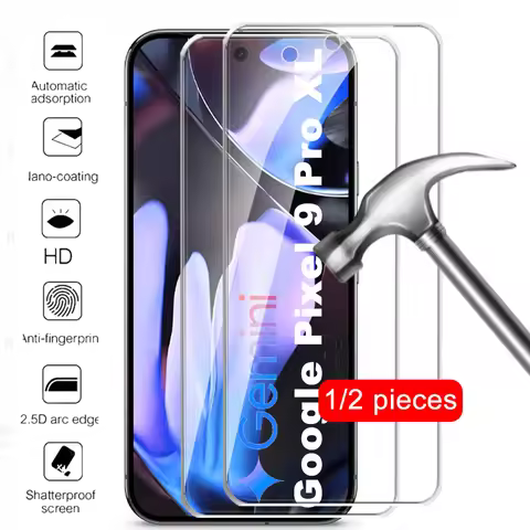 1/2Pcs Tempered Glass Unlock Cover For Google Pixel 9 Pro XL Screen Protector Pixel 9 Pro Fold 9a 8 
