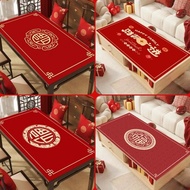 Chinese New Year Tablecloth 2025 Anti-Slip Waterproof Chinese New Year Guest Tablecloth/ Chinese New