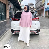 Batwing Baggy Blouse, Sweatshirt Blouse Plain Ironless Casual