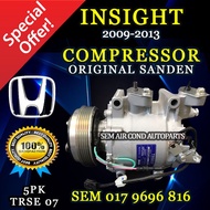 HONDA INSIGHT 2009-2013 YEAR TRSE07 5PK ORIGINAL SANDEN COMPRESSOR/ KOMPRESOR  (CAR AIRCOND SYSTEM)