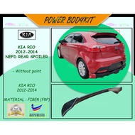 Kia Rio Hatchback 2012-2014 NEFD Rear Spoiler 2012 2013 2014 Material Fiber (FRP)