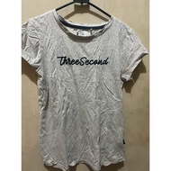 3second women's t-shirt pl white
