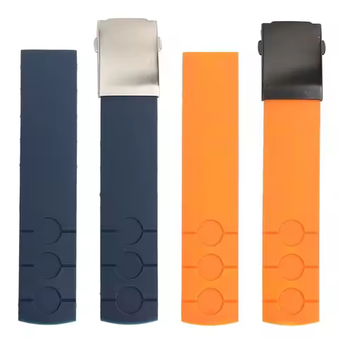Silicone watch strap for Tissot 1853 Luchi PRS516 waterproof T100 sports T044 Folding Clasp watch ch