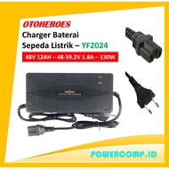 OTOHEROES YF2024 Electric Bike Charger Lead Acid Battery Charger EU Plug AC 220V 48V 12AH For Rechar