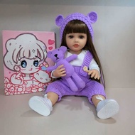 Hand-Knitted Rebirth Doll Clothes 55CM Doll Jumpsuit Children's Photo Studio Full Month Photography 