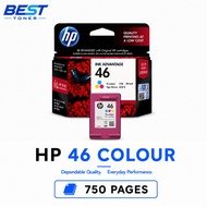 HP 46 Tri-Colour Original Ink Advantage Cartridge For DeskJet Ink Advantage Ultra 2020hc 2029 2520hc