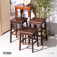 Dining Table Stool Square Stool Changing Shoe Stool Bar Stool Log High Feet Solid Wood Single Board 