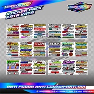 VIRAL WORDS STICKER PACK LATEST WORDS STICKER/ HELMET STICKER/ TUMBLER STICKER/ MOTORCYCLE STICKER P